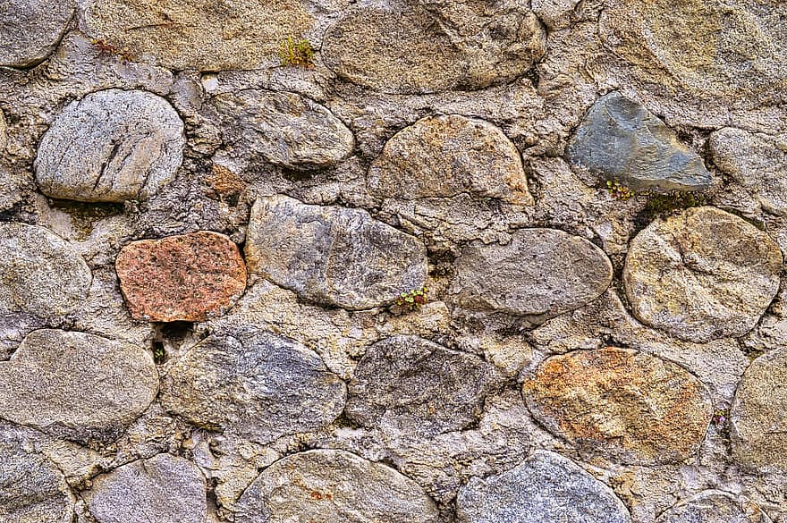 sten, væg, struktur, pierre, murværk