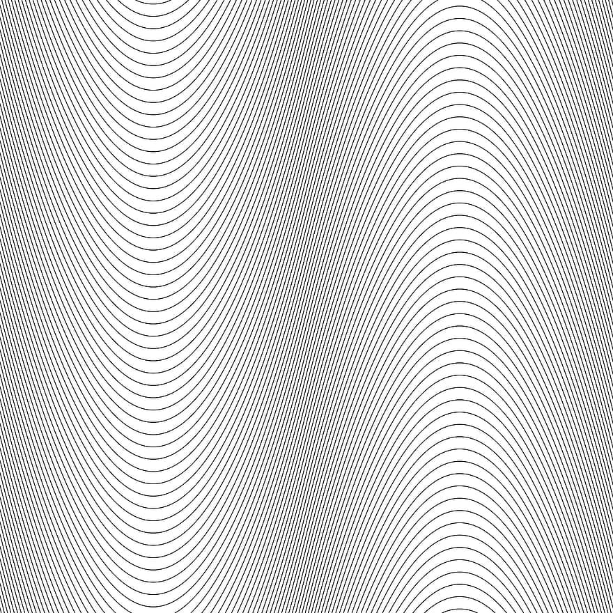 Monochrome, Curve, Line, Pattern, Wave, Background, Wavy, Stripe, Water, Arch, Design