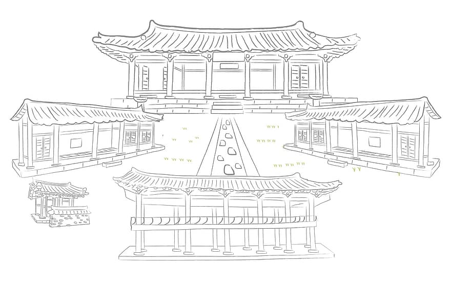 talo, vanha talo, Hanok, ja tack, Koti, rakentaminen, arkkitehtuuri, Korean tasavalta, vanha kokoelma