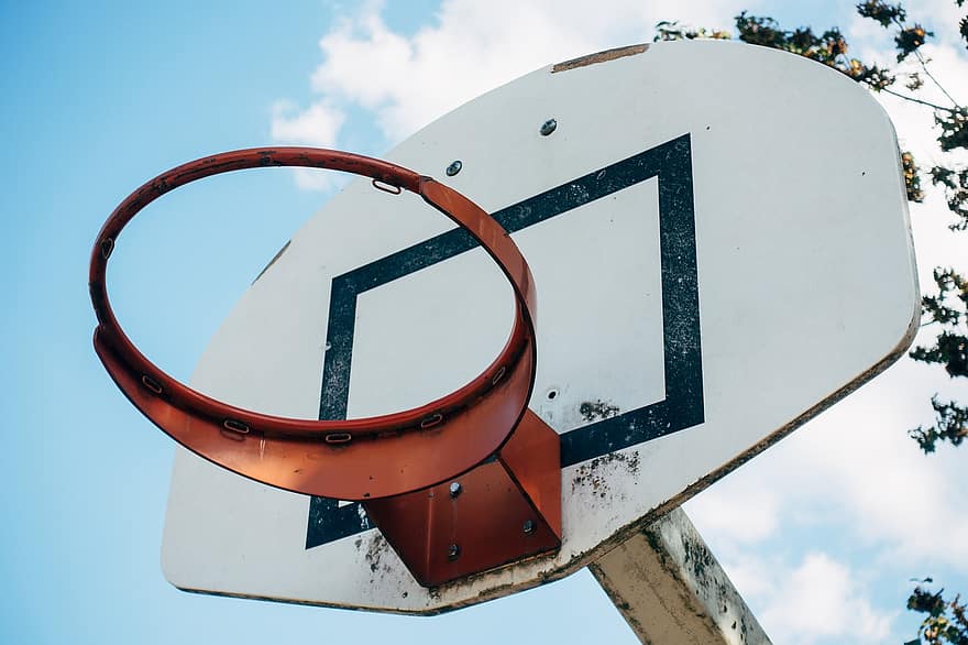 basquetebol, aro, borda, cesta de basquete, anel de basquete, quadro de basquete, encosto, Parque infantil, Tribunal, quadra de basquete, Toque