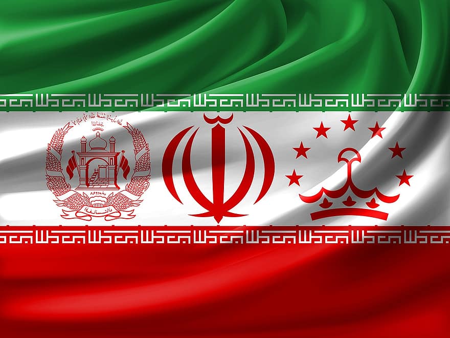 прапор, Іран, таджикистан, Афганістан, Індія, Худжанд, Осетино-аланія, 3d, персеполіс