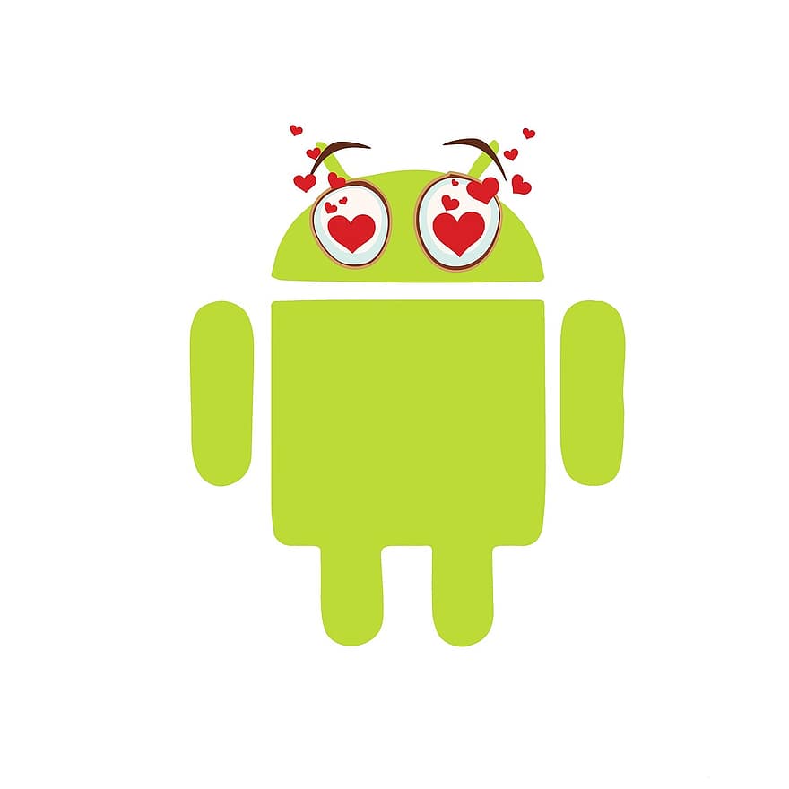 android, operációs rendszer, érzelmek, hangulatjel