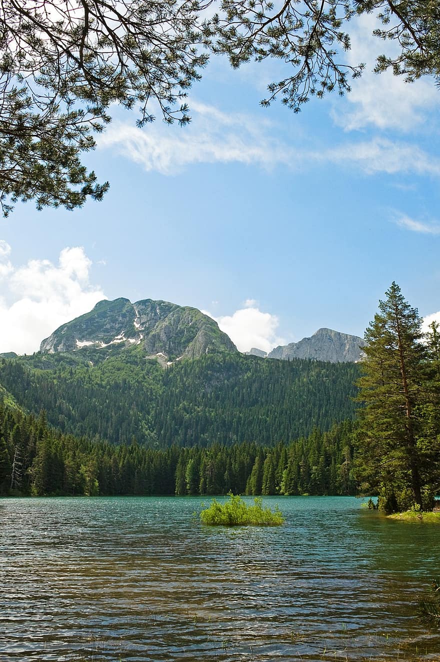 természet, utazás, felfedezés, Montenegró, Durmitor, Bobotov Kuk, crno jezero, Zabljak, tó, hegy, erdő
