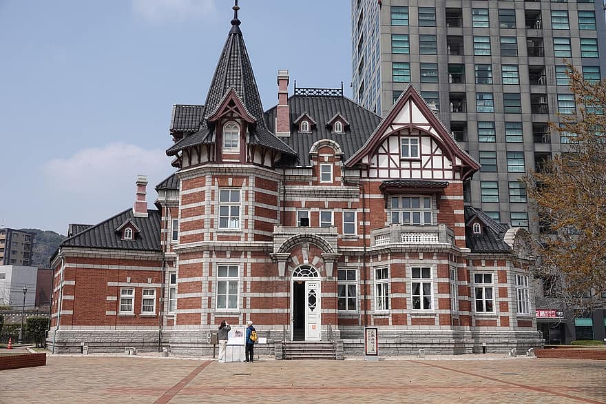 Sala Memorială a Prieteniei din Dalian, Japonia, arhitectură, Reper, exteriorul clădirii, loc faimos, construită, culturi, istorie, vechi, cărămidă