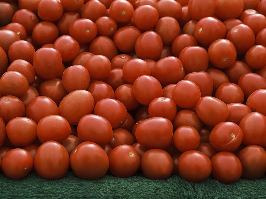 домати, зеленчук, пазар, червени домати, органичен, продукция, плодове, прясно, суров, сергия, витамини