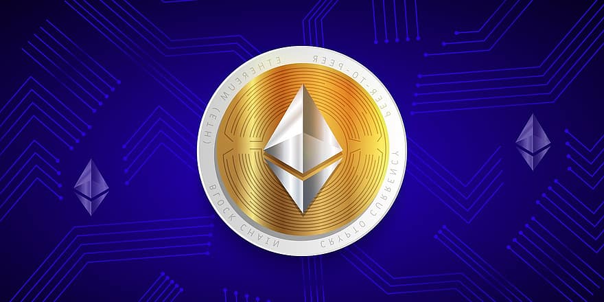 ethereum, crypto, éter, blockchain, digitální, cryptocurrency, online, altcoin