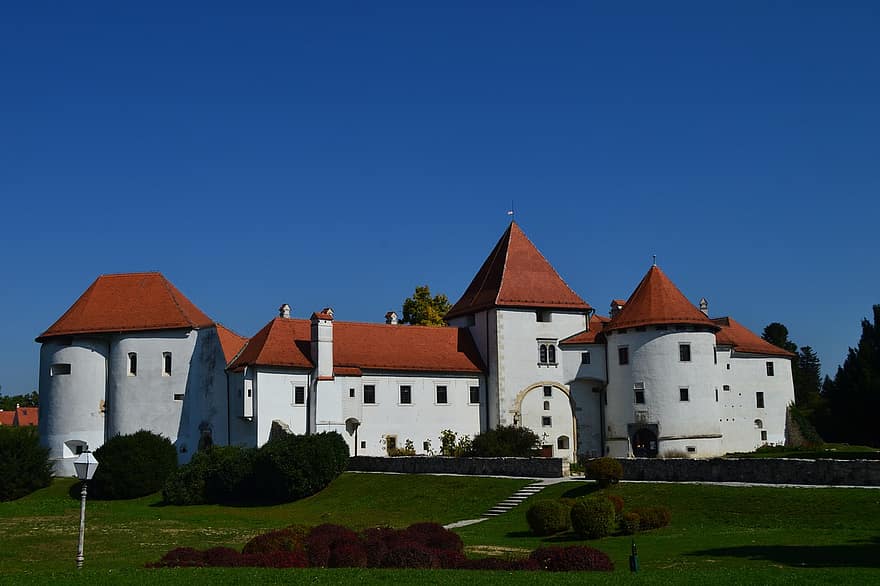 Varazdin, Lâu đài, công viên, croatia, Pháo đài, lịch sử, phong cảnh, tượng đài, cũ, xây dựng