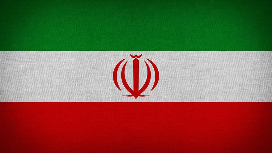 Asia, Iran, kain, tekstur, tekstil, tanda, bendera, simbol, negara, patriot, bangsa
