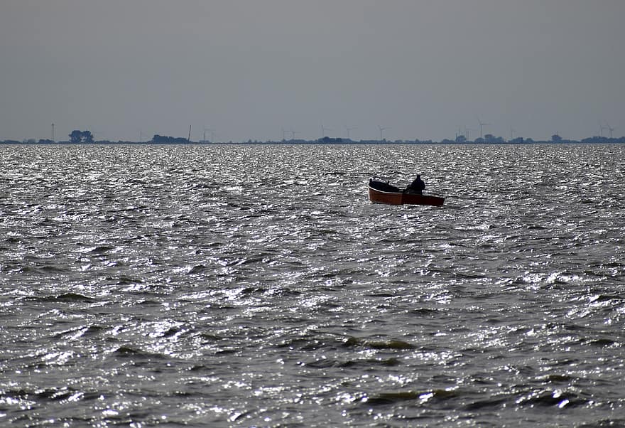 mar, oceà, Polònia, assolellat, horitzó