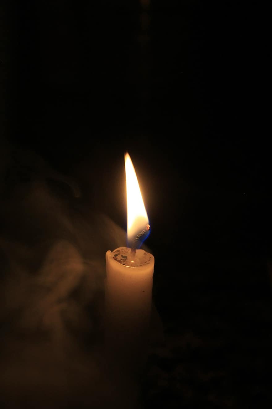 Candle, Dark, Night, Light, Flame, Fire
