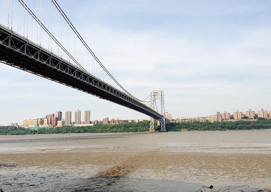 George Washington Bridge, rzeka Hudson, Nowy Jork, infrastruktura, most