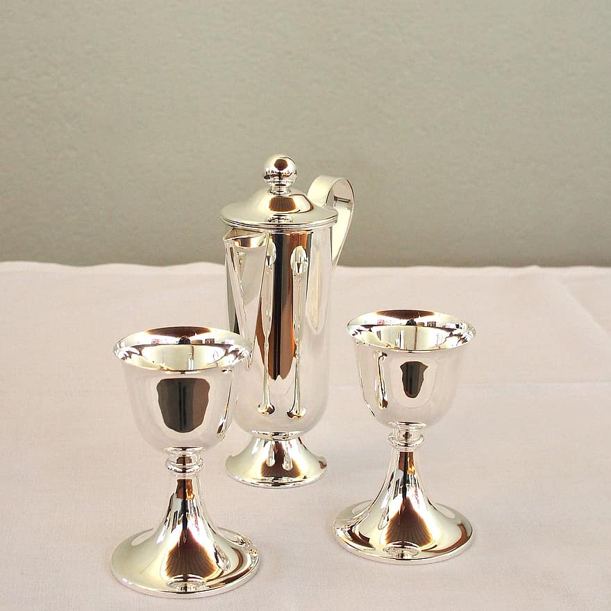 Supper Dishes, Eucharist Chalice, Worship, Religion, Church, Christianity, Faith, close-up, single object, decoration, drink