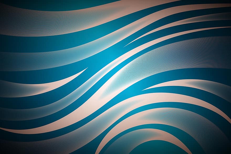Background, Abstract, Blue, Wavy