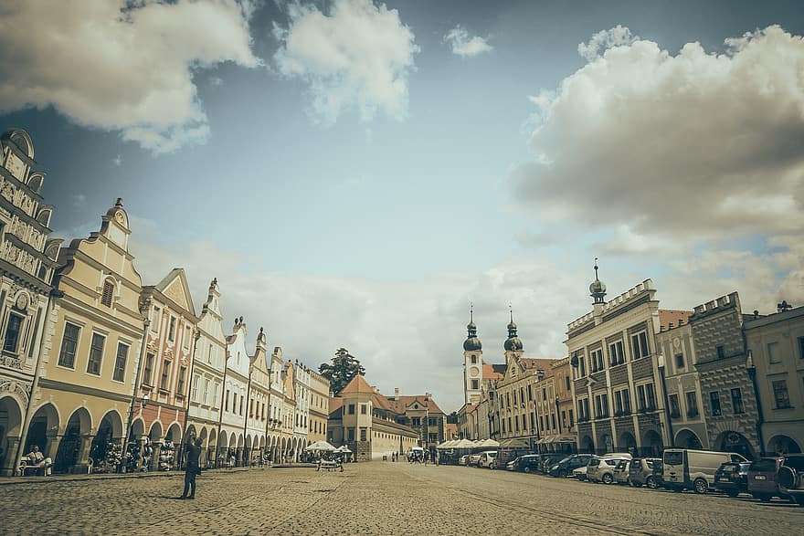 Republica Cehă, centru, sat, oraș, arhitectură, turism, loc faimos, exteriorul clădirii, peisaj urban, construită, istorie