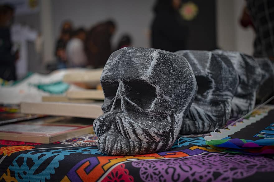 kranium, de dødes dag, Mexico, Michoacán, Morelia, indretning, rejse, kultur, historie, magi, kunst