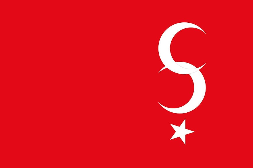 dinde, drapeau, point d'interrogation, développement, politique, coup, militaire, Démocratie, turc, rouge, croissant