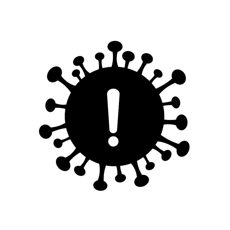 غشاء -19 ، أيقونة ، شعار ، جائحة ، فيروس كورونا ، سارس كوف 2 ، فايروس ، مرض ، الاكليل ، العوامل الممرضة ، وبائي