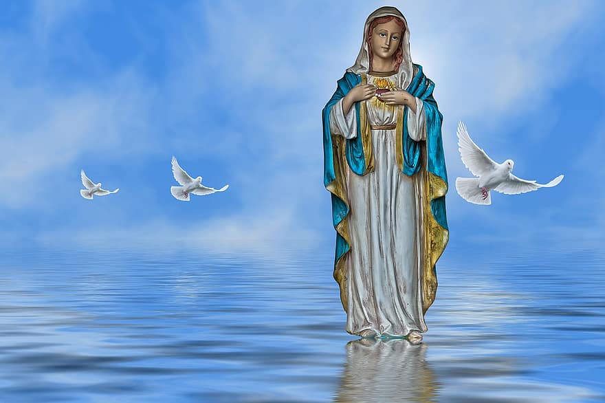 Tikėjimas, tikėjimas, Mergelė Marija, viltis, taika, religinės, dvasinis