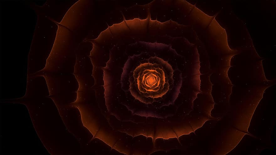 fractale, Rose, rouge, rose rouge, romance, amour, fleur, art fractal, romantique, amour noir, art noir