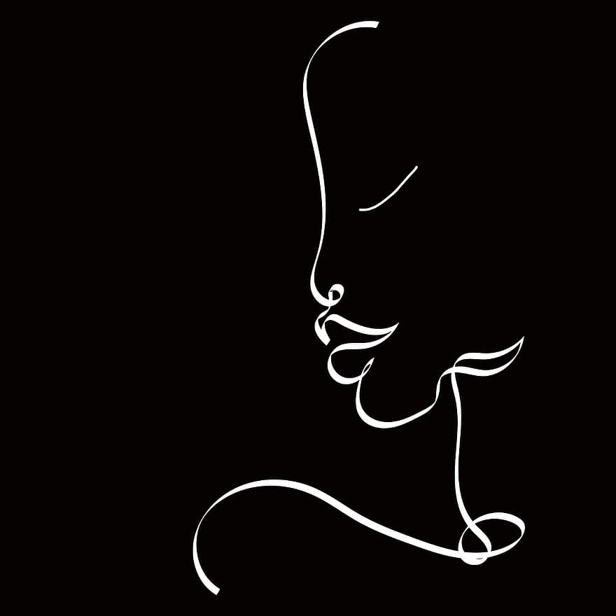 Face, Lady, Woman, Girl, Female, Drawing, Design, Background, Simple, women, vector