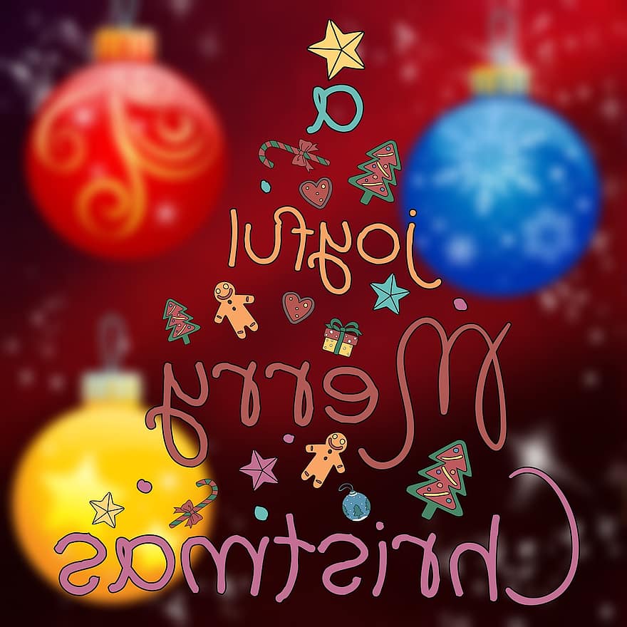 jul, Tankefull, jule tid, ferien, munter, festival, advent, desember, god jul, gratulasjonskort