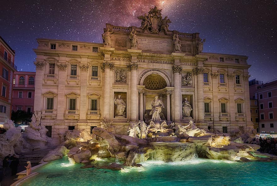 turismo, ponto de referência, atração, viagem, cidade, Itália, Roma