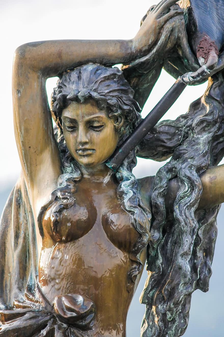 a estátua, a estátua de, escultura, personagem, A arte de, mulher, historicamente, monumento, figura, muszyna