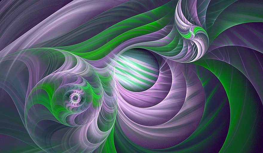violetinė, žalias, fractal, tekstūra