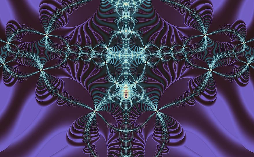 fractal, resumen, púrpura, oscuro, misterioso, Art º, digital, papel pintado