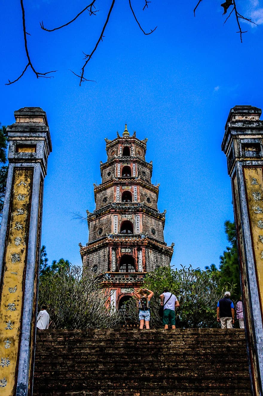 torn, pagod, tempel, byggnad, kejserlig, munkar
