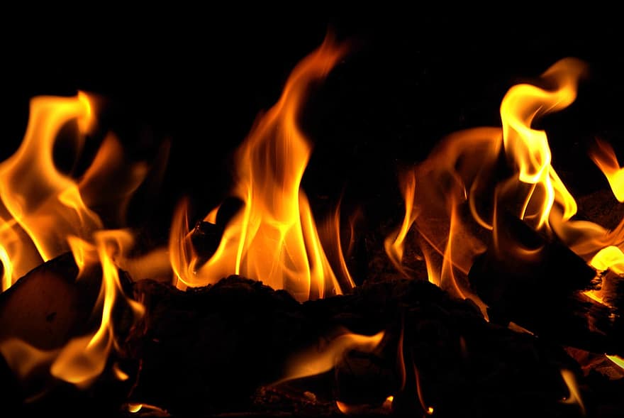 brand, vlam, warmte, heet, logboek, brandend, natuurlijk fenomeen, temperatuur-, hel, vreugdevuur, detailopname