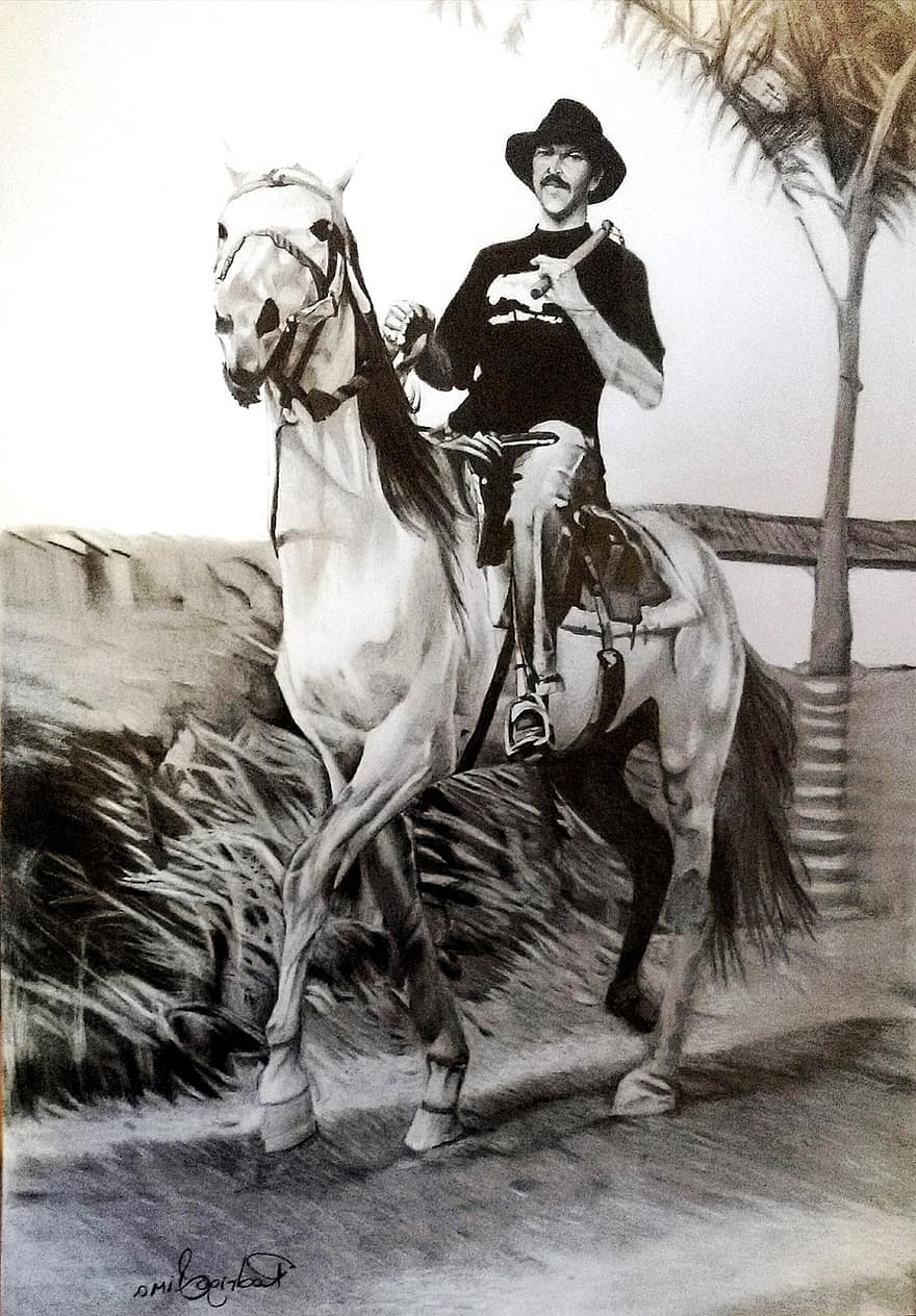 Roberto Machado, Itabirito, caballo, dibujo, Rodrigo Lima, Roreli, paseo, Manga larga, Machador, sombrero, antiguo