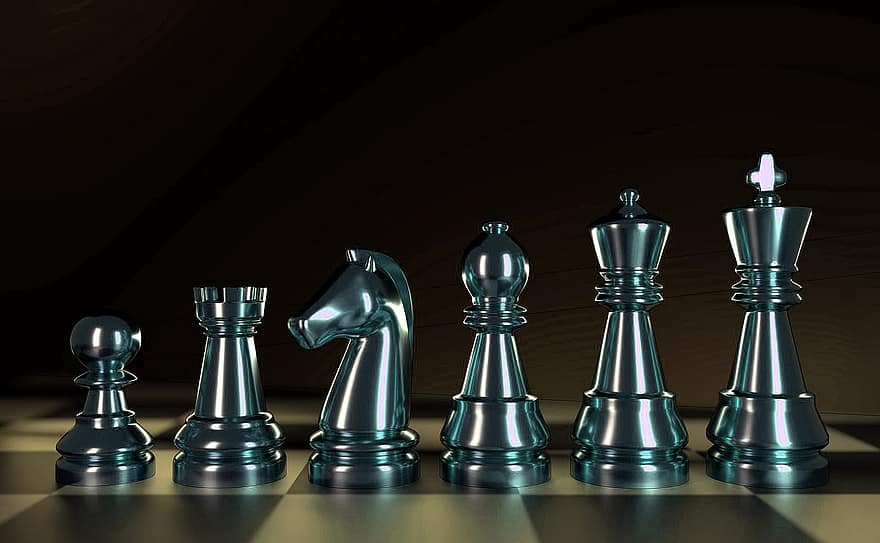 ajedrez, mate, estrategia, Rey, jugar, decisión, estratégico, competencia, figuras, dama, 3d