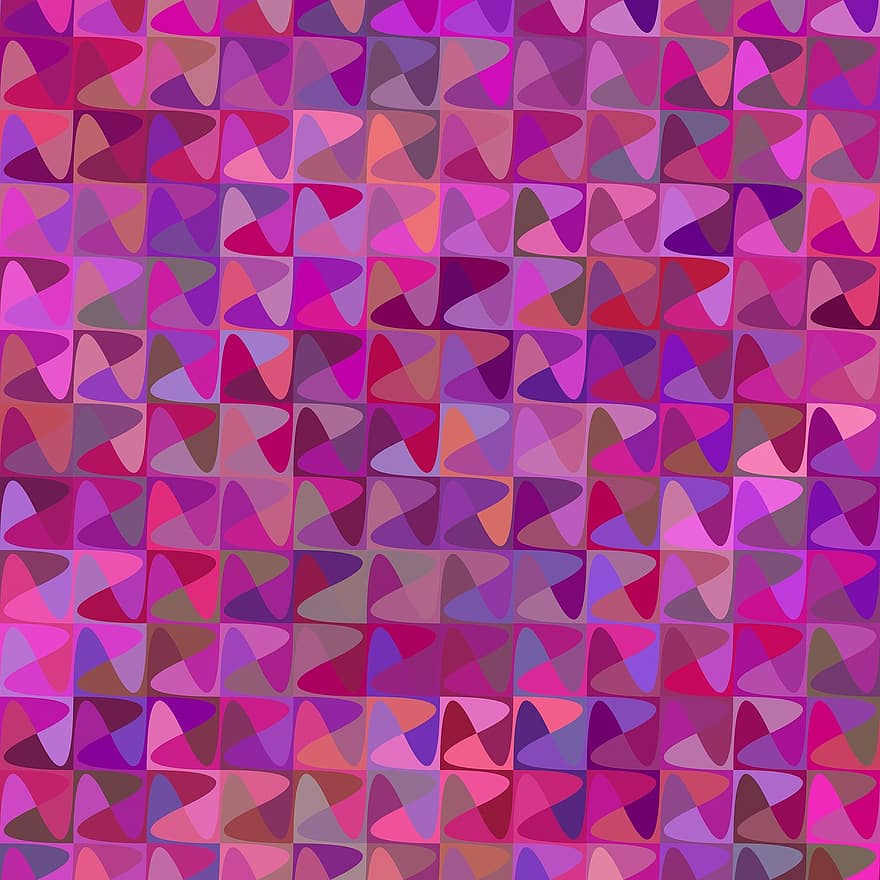 Puzzle Background, Color, Curved, Background, Geometric, Geometric Pattern, Repeating, Tile, Graphics, Magenta, Colorful Puzzle