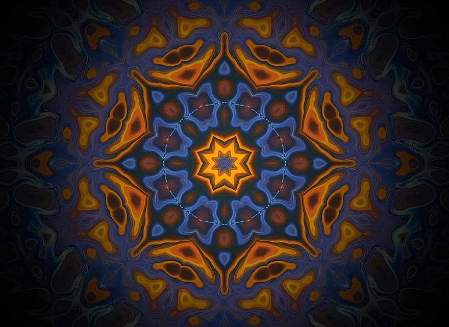 Mandala, Ornamental, Background, Wallpaper, Rosette, Pattern, Colorful, Decor, Decorative, Symmetric, Art