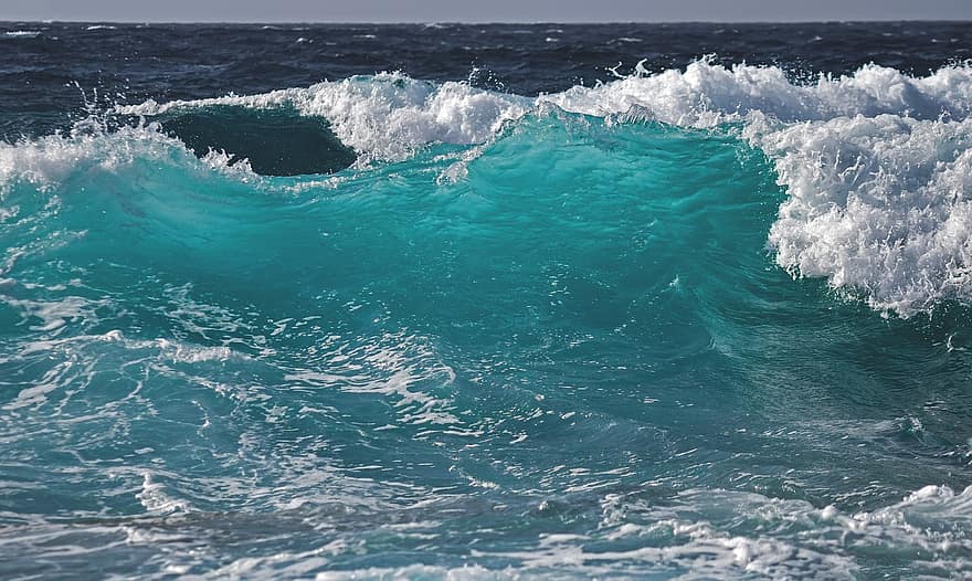 olas, mar, Oceano, agua, navegar, líquido, turquesa, al aire libre, ola, azul, verano