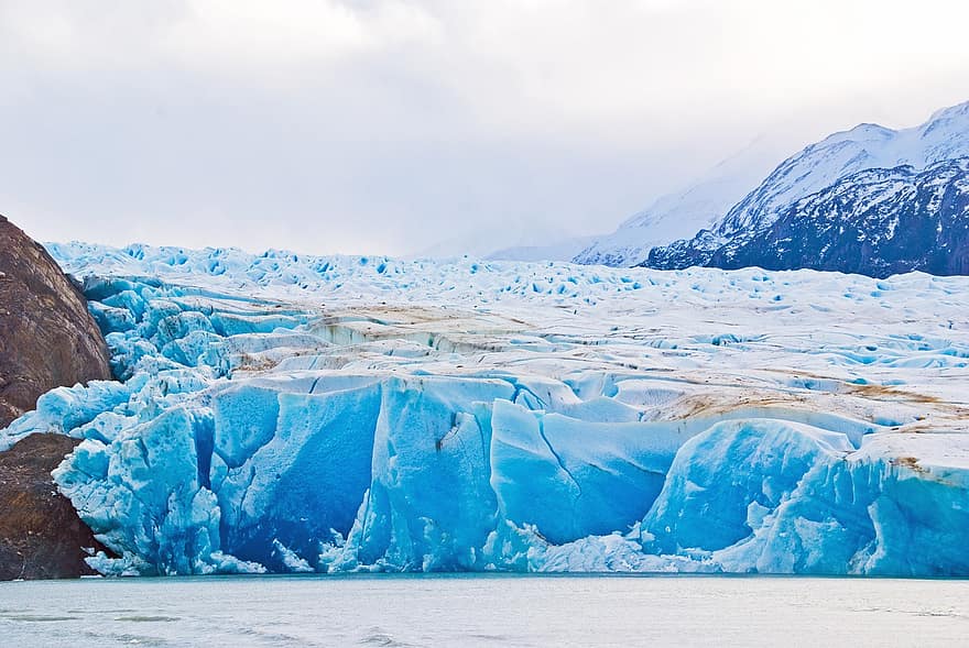naturaleza, Patagonia, glaciar, invierno, nieve, hielo, montaña, azul, paisaje, agua, aventuras