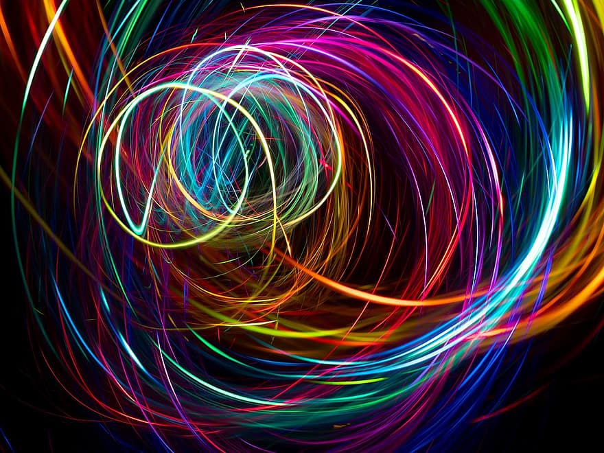 Abstract, Light, Swirl, Background, Pattern, Curve, Flame, Fire, Colorful, Design, Color