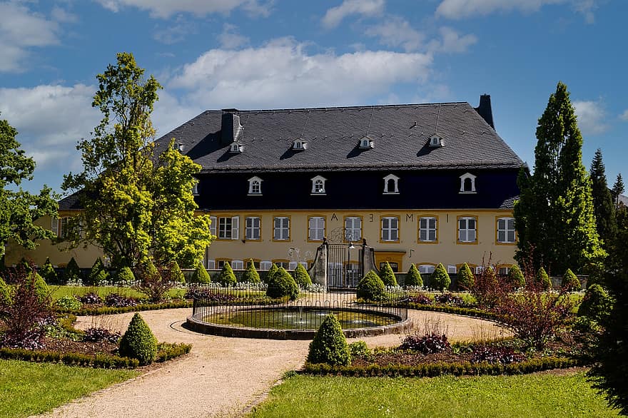 castello, parco, architettura, Schlossgarten, storicamente, costruzione, parco del castello, perla, Saarland, turismo, giardino