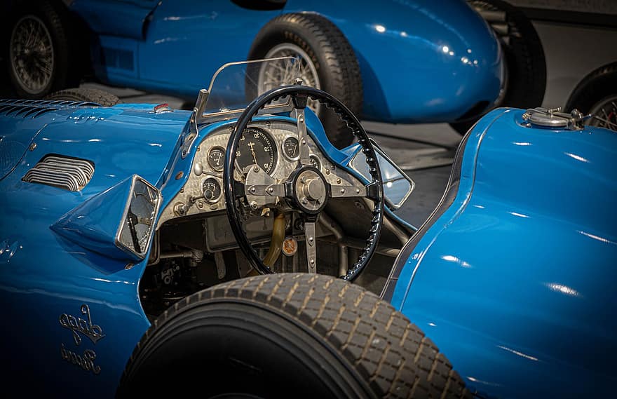racerbil, automobil, sportsvogn, cockpit, Bugatti, rat, Racerbil, anker, antik bil, bil, land køretøj
