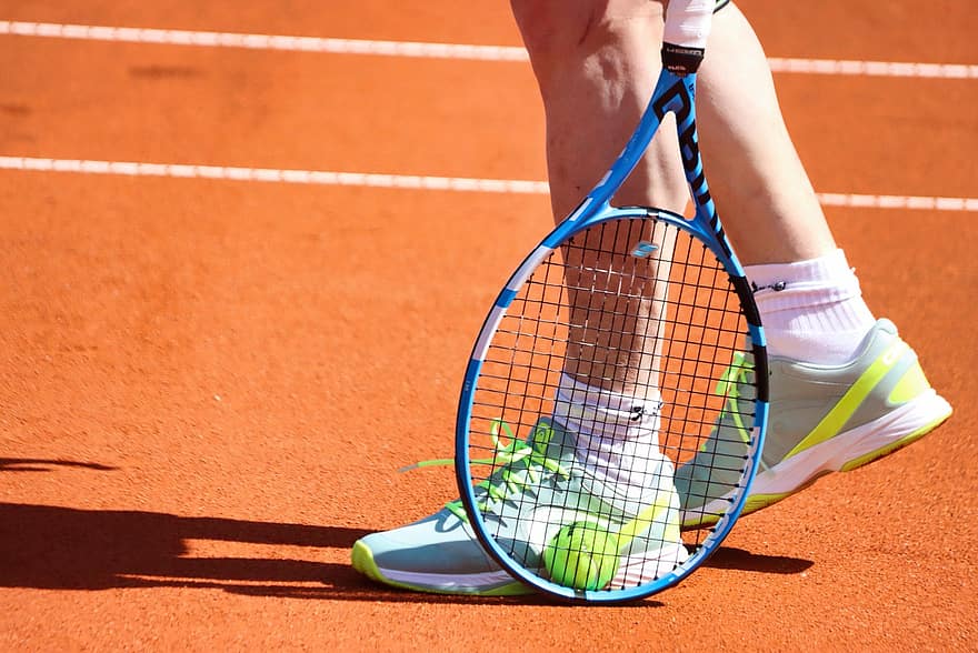 Tennis Ball, Tennis Player, Tennis Racket, Ball, Athletic, Tennis, Sports, Tennis Net, Tennis Court, Clay Court, Orange Court