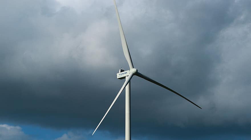 vindmølle, energi, turbin, Vindelektrisitet