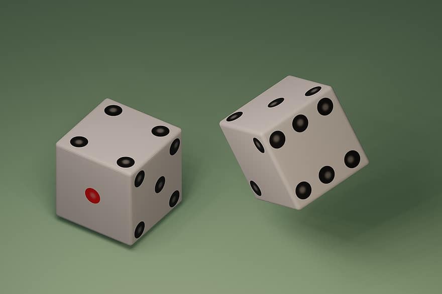 tärningar, kub, spel, hasardspel, kasino, tur, chans, fritidsspel, Framgång, risk, craps