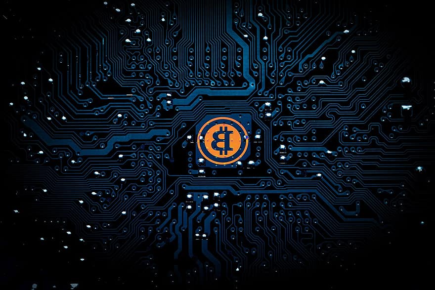 Bitcoin, btc, crypto-monnaie, cryptographie, Crypto-monnaie, monnaie numérique, circuit, planche, d'égal à égal, devise, argent