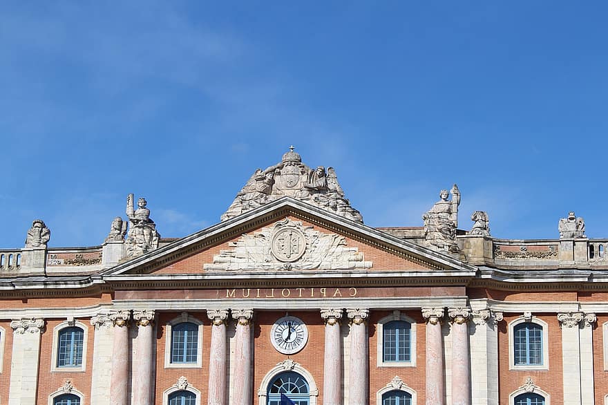 bygning, arkitektur, capitol, Toulouse