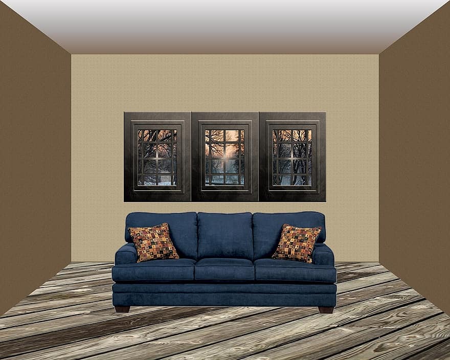 Room, Interior, Background, Living, House, Home, Sofa, Couch, Neutral, Wood, Brown