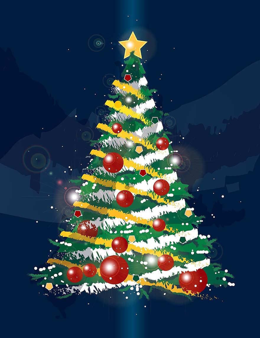 pohon Natal, dekorasi Natal, hari Natal, dekorasi natal, dekorasi