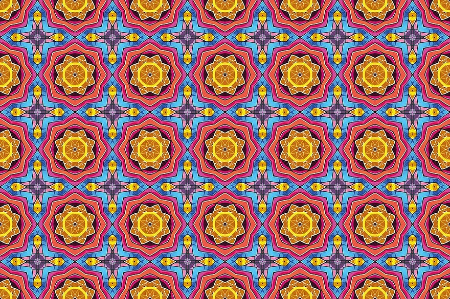 Background, Pattern, Retro, Colors, Vintage, Wall, Wallpaper, Flower, Texture, Structure, Shapes