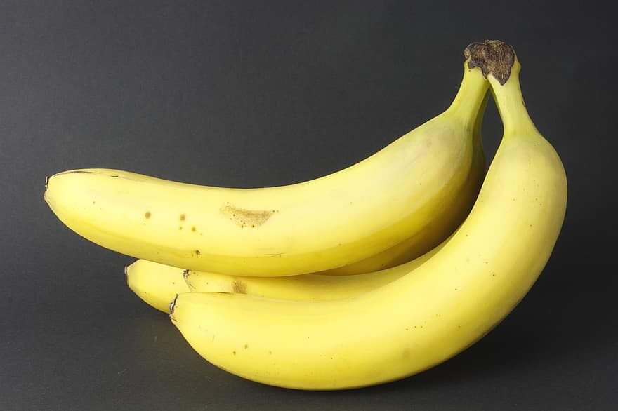 bananų, vaisiai, maisto, geltoni vaisiai, gaminti, ekologiškas, sveikas, geltona, šviežumas, Iš arti, subrendęs