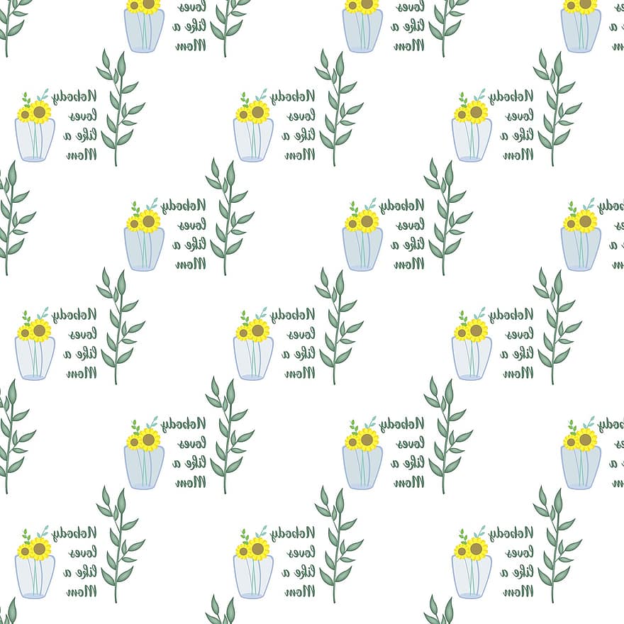 Zitat, Blumen-, Blume, Rose, Muster, Pflanze, Muttertag, Vektor, Hintergründe, Blatt, Illustration